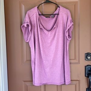 S/S Tee, Misses XXL Plum Tee.  Wider scoop neck.